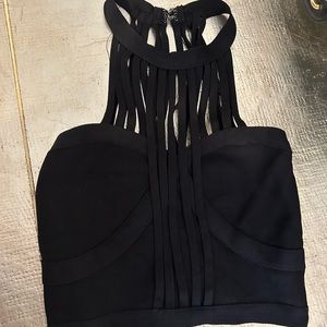 Bebe Bandage crop top XS